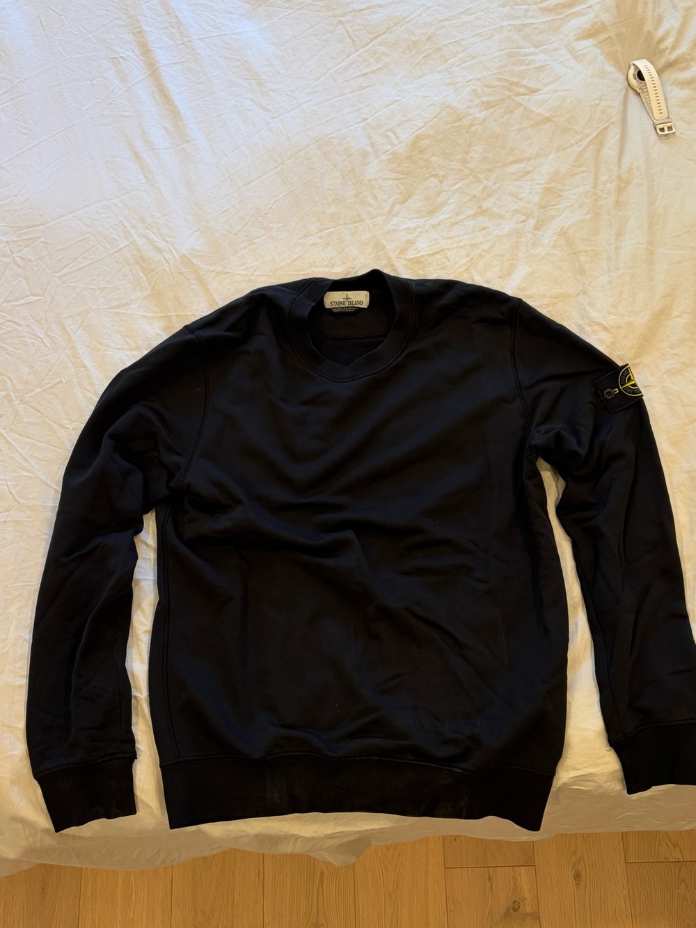 Stone Island Black Crewneck Sweatshirt
